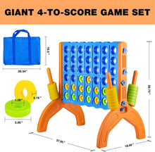 Load image into Gallery viewer, Ayeboovi Giant 4-in-A-Row, Jumbo 4-to-Score Yard Game for Kids and Adults Indoor Outdoor Party Family Connect Games Set with Quick Release Slider & Carrying Bag - Image 3