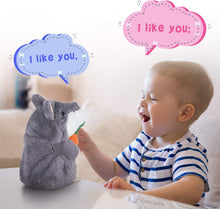Load image into Gallery viewer, Ayeboovi Toddler Toys - Talking Hamster in Brown and Light Grey - Interactive Plush for Babies and Kids - Birthday Easter Gift for 2 3 4 5 6 Year Old Boys and Girls - Image 5