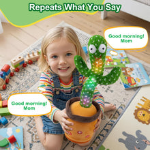 Load image into Gallery viewer, Ayeboovi Rechargeable Dancing Talking Cactus Toy for Baby Toddler,Singing Mimicking Recording Repeating with 120 Songs, Tummy time Toys for Girls Boys, Birthday or Chirstmas Gifts - Image 4