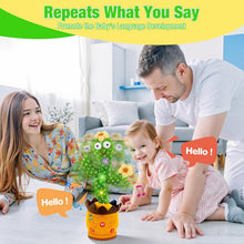Load image into Gallery viewer, Ayeboovi Dancing Talking Cactus Baby Toy, Mimicking Recording Toy Repeats What You Say (Volume Adjustable Flowering Cactus) - Image 4
