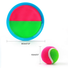 Load image into Gallery viewer, Toss and Catch Ball Game Outdoor Game for Kids Backyard Games Beach Game for Kids (Upgraded) (2 Paddles 2 Balls)