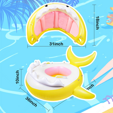 Load image into Gallery viewer, Baby Pool Float Swimming Float with Canopy Inflatable Floatie Swim Ring for Kids Aged 9-36 Months