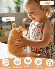 Load image into Gallery viewer, Ayeboovi Toddler Toys Talking Hamster Repeats What You Say, Stuffed Animals Interactive Learning Autism Toy - Brown - Image 5
