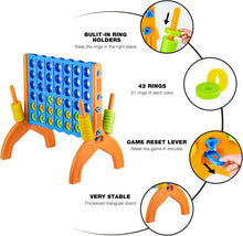 Load image into Gallery viewer, Ayeboovi Giant 4-in-A-Row, Jumbo 4-to-Score Yard Game for Kids and Adults Indoor Outdoor Party Family Connect Games Set with Quick Release Slider &amp; Carrying Bag - Image 5
