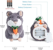Load image into Gallery viewer, Ayeboovi Toddler Toys Talking Hamster Repeats What You Say in 2 Versions Baby Toys Gifts for Kids Fun Toys Retro Toys Plush Talking Toy for 3 4 5 Years Old Boys Girls - Image 7

