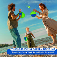 Load image into Gallery viewer, Ayeboovi Toss and Catch Ball Game Outdoor Beach Pool Toys for Kids Games 6 Paddle 3 Balls Pool Beach Lawn Yard Games 3 4 5 6 7 8+ Year Old Toddler Boys Girls Birthday Gift Stocking Stuffers - Image 6
