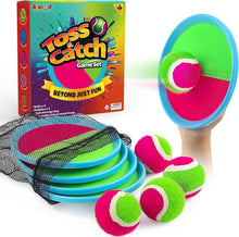 Load image into Gallery viewer, Ayeboovi Toss and Catch Ball Set Boys Toys Outdoor Toys Yard Games Outside Games Beach Toys for Kids Ball and Catch Game with 4 Paddles and 4 Balls [Upgraded Version]
