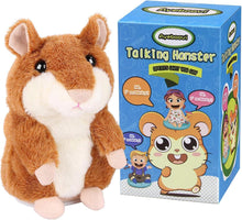 Load image into Gallery viewer, Ayeboovi Toddler Toys - Talking Hamsters in Brown and Grey- Repeats Your Words, for Toddlers, Interactive Plush for Boys and Girls Ages 3+, Ideal GIF for Birthdays, Halloween, Christmas - Image 2
