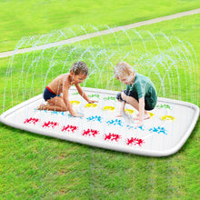 Load image into Gallery viewer, Ayeboovi Twist Splash Game – Water Toys Summer Outdoor Games 71&#39;&#39; Backyard Fountain Play Mat Sprinkler for Kids and Family
