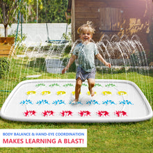 Load image into Gallery viewer, Ayeboovi Twist Splash Game – Water Toys Summer Outdoor Games 71&#39;&#39; Backyard Fountain Play Mat Sprinkler for Kids and Family
