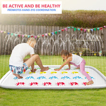Load image into Gallery viewer, Ayeboovi Twist Splash Game – Water Toys Summer Outdoor Games 71&#39;&#39; Backyard Fountain Play Mat Sprinkler for Kids and Family
